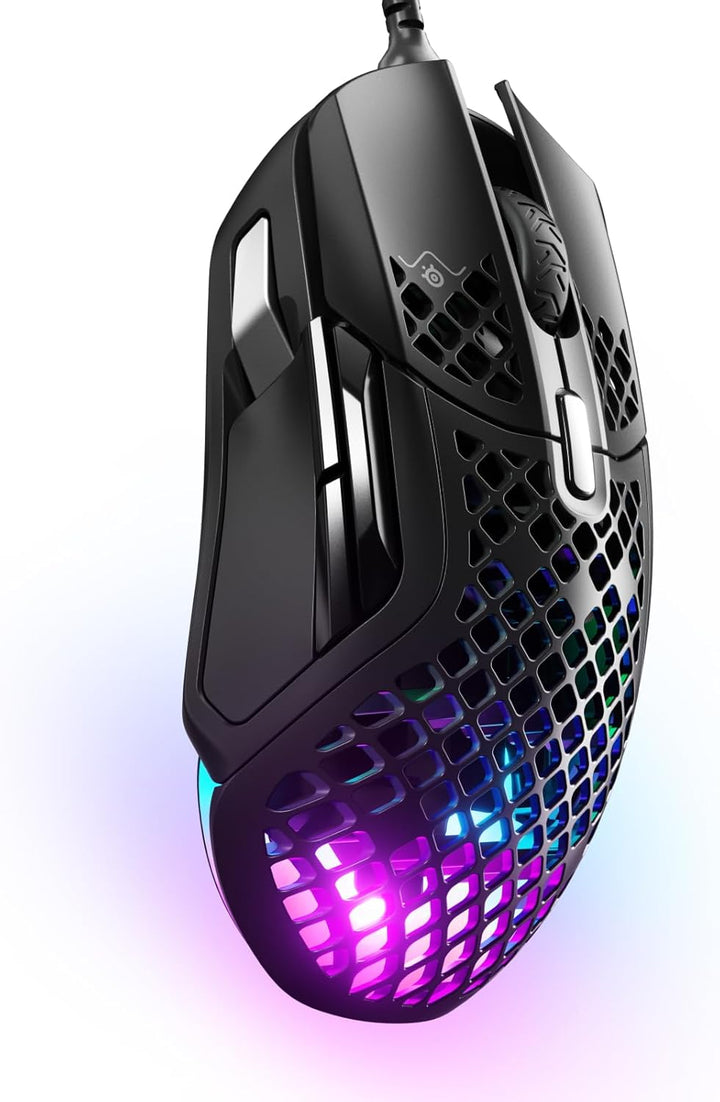 SteelSeries Aerox 5 Gaming-Maus – Ultraleichte 66 g – 9 programmierbare Tasten – Wasserbeständig nac