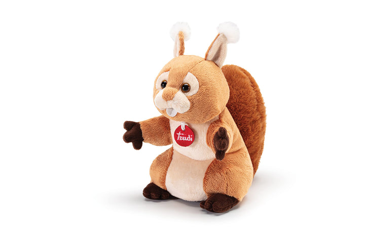 Trudi Puppets 29625 Plüsch Handpuppe Eichhörnchen 15 x 27 x 19 cm (S), Stofftier aus hochwertigen Ma