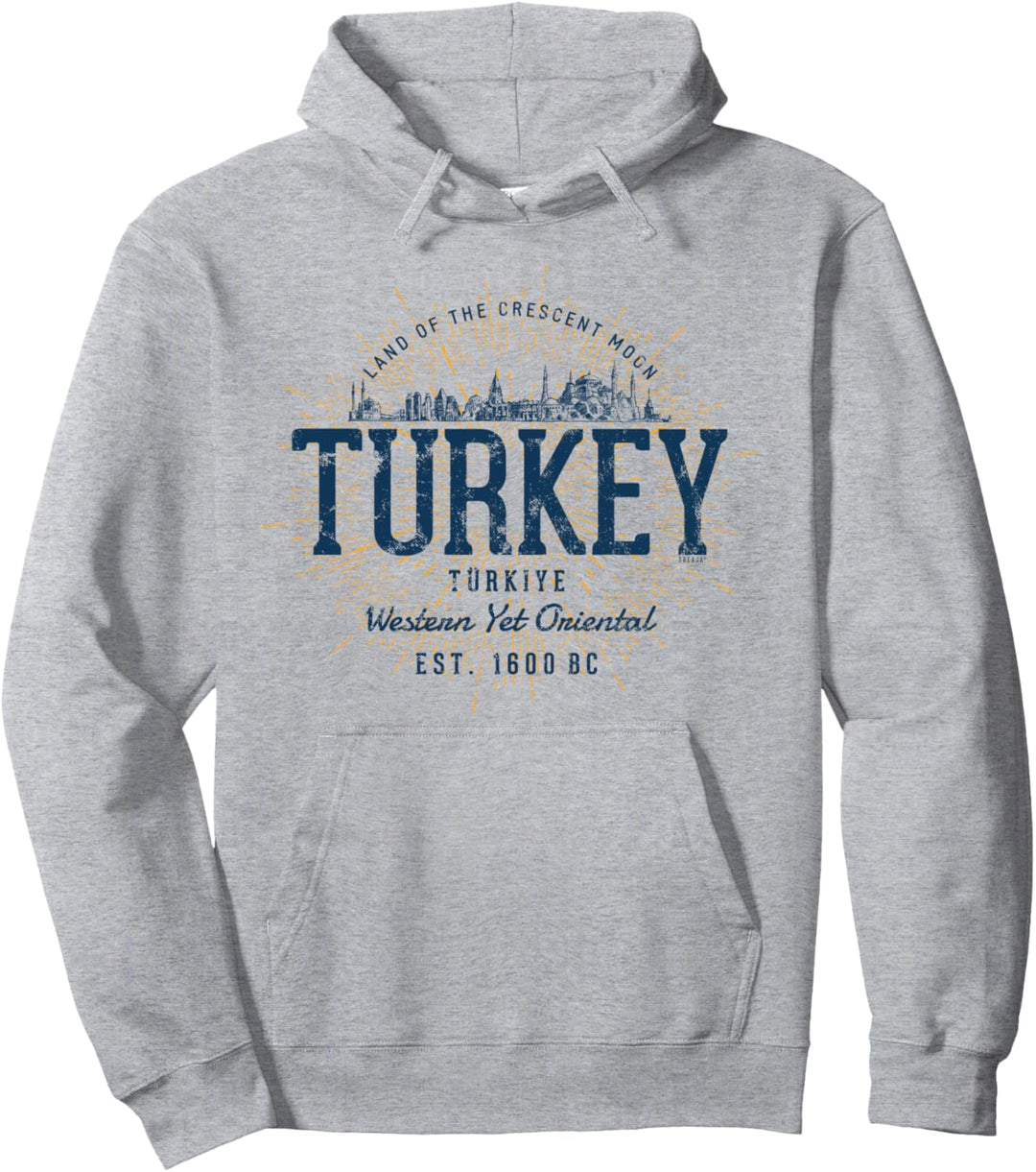 Turkey Retro Stil Vintage Türkei Pullover Hoodie