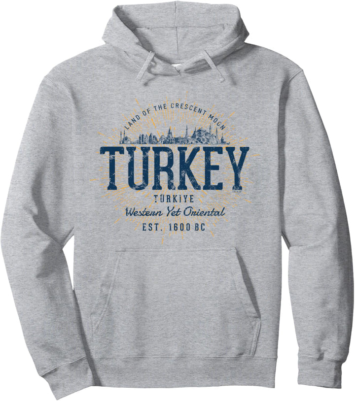 Turkey Retro Stil Vintage Türkei Pullover Hoodie