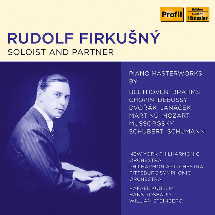Rudolf Firkusny - Soloist and Partner // Klavierkonzerte von Dvorak, Beethoven, Schumann: Träumerei,