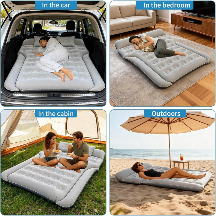 Auto Luftmatratz, SUV Matratze Kofferraum, Car Air Mattress, Faltbar Automatratzen für Camping/Reise