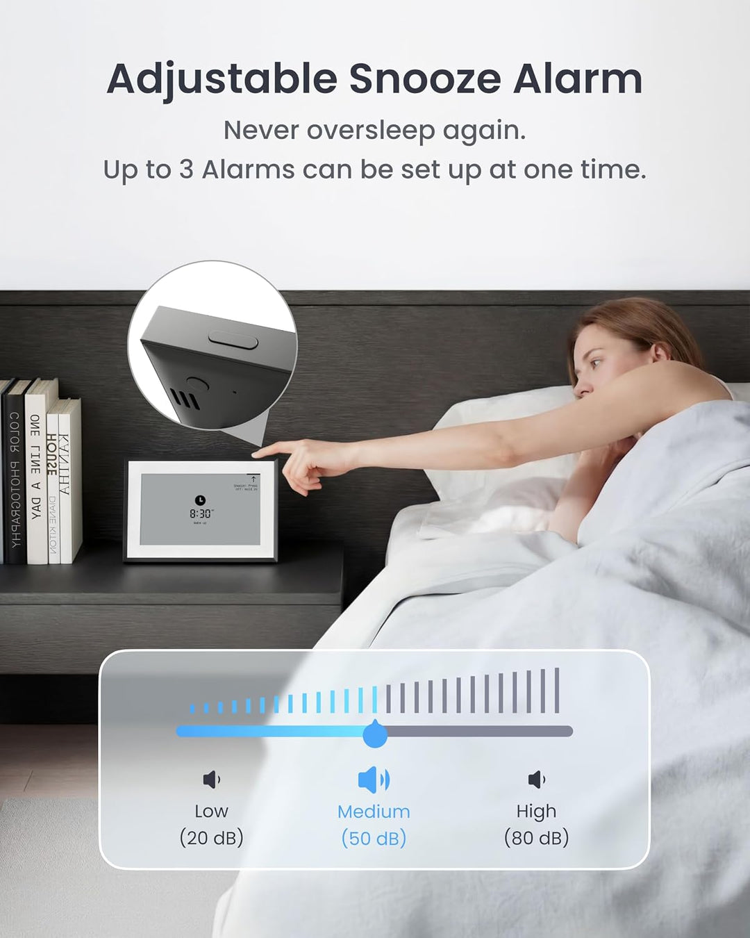 SwitchBot Smartes E-Ink-Home-Dashboard, 7,5" kabelloser Monitor für Innen-/Aussentemperatur und Luft