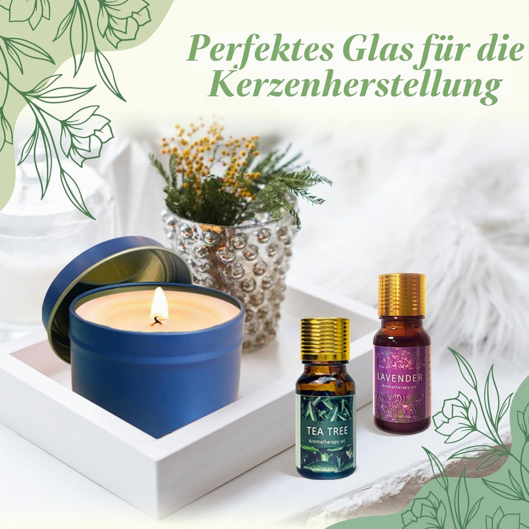 LINGQIAN DIY Kerzenherstellung Set, Kerzen Selber Machen Kit Sojawachs, Elektrischer Wachsschmelztop