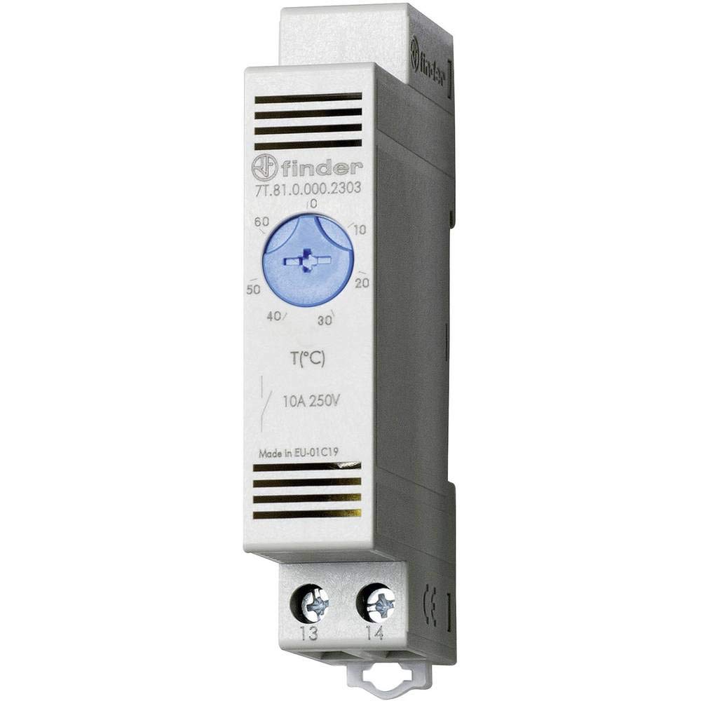 finder SERIE 7T 0.000.2303-1 Schaltschrankheizungs-Thermostat 7T.81.0.000.2303 250 V/AC 1 Schliesser