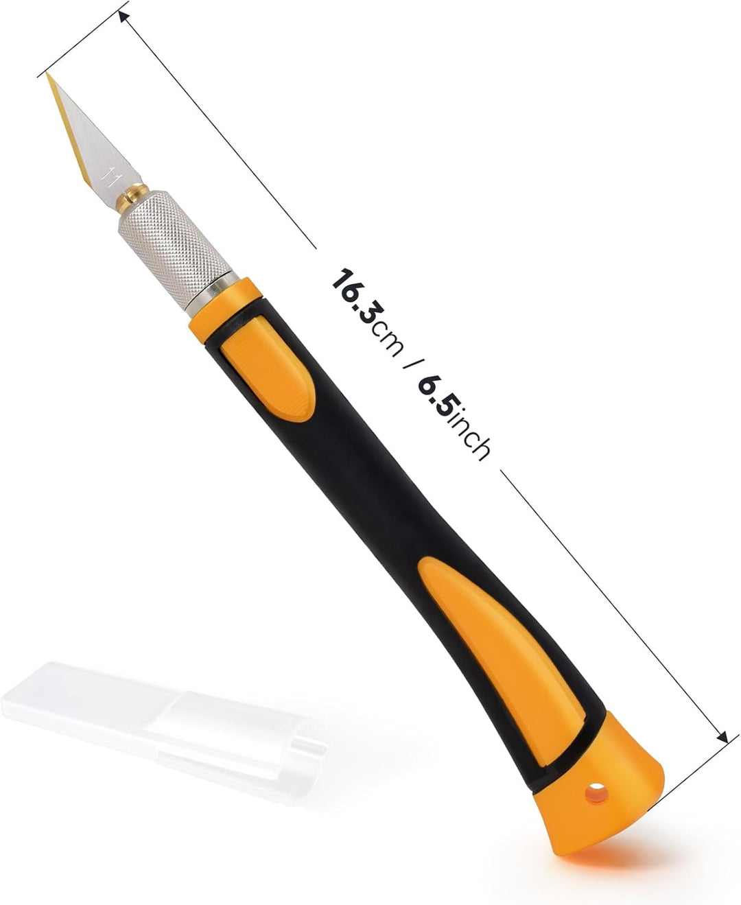 FOSHIO Bastelmesser Skalpell Set, Mini-Titan-Skalpellmesser mit Softgriff inklusive, mit 10 Titan-Er