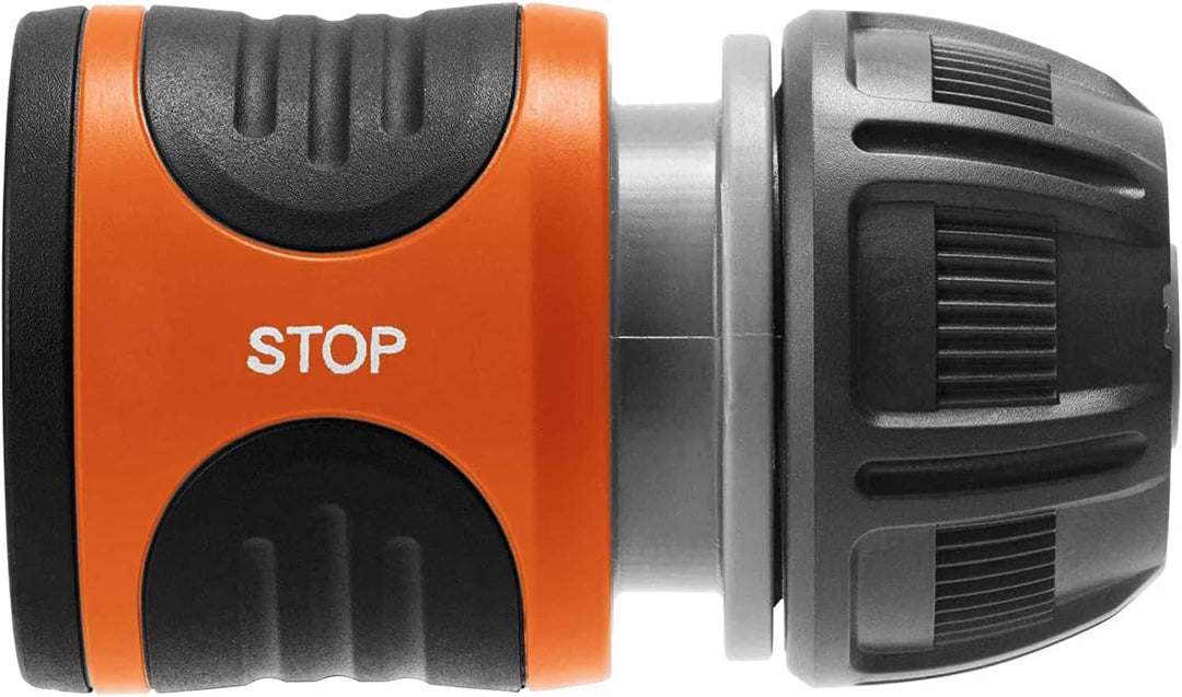 Gardena Wasserstop 13 mm (1/2 Zoll) und 15 mm (5/8 Zoll): Steckverbinder mit Aquastop, Powergrip, ho