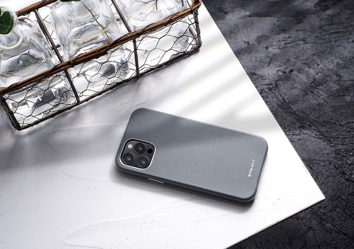 STILGUT Cover kompatibel mit iPhone 12 Pro Max Case aus Leder, Lederhülle, Hülle aus Leder, Ledercas