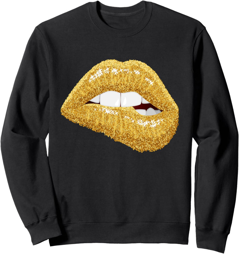 Lippen beissen Kuss Black Girl Geschenk Königin Beauty Sweatshirt