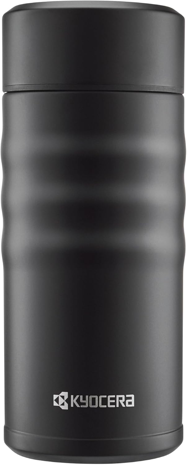 Kyocera TWIST TOP - isolierte Trinkflasche mit keramischer Innenbeschichtung | schadstoff-frei | aus