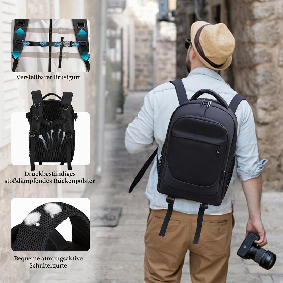 Kamerarucksack Fotorucksack Wasserdicht Kamera Rucksack mit Regenschutz Kameratasche für Spiegelrefl