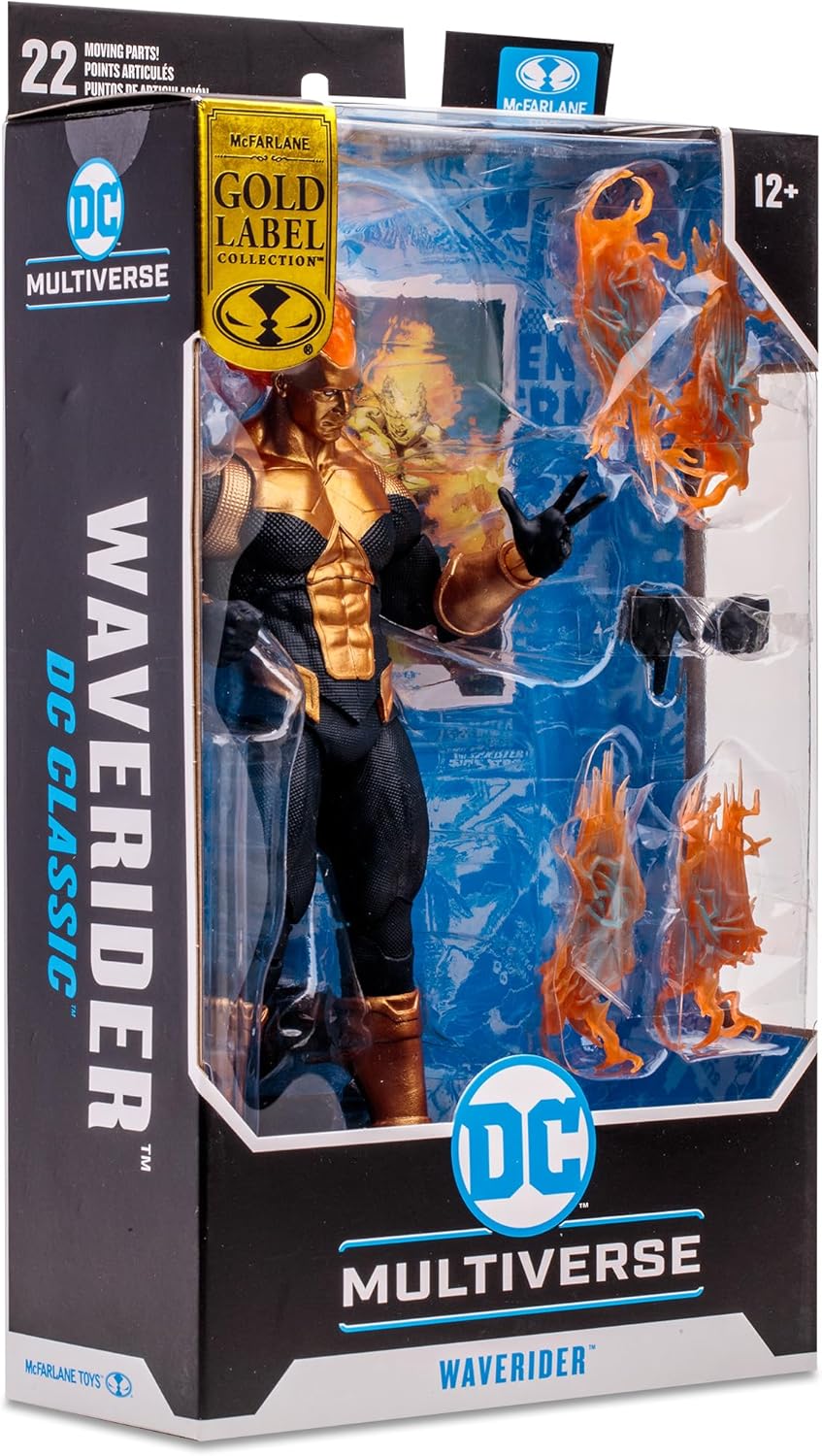 McFarlane Toys DC Multiverse Waverider (DC Classic) Gold Label 17,8 cm Actionfigur – Erkunde den Tim