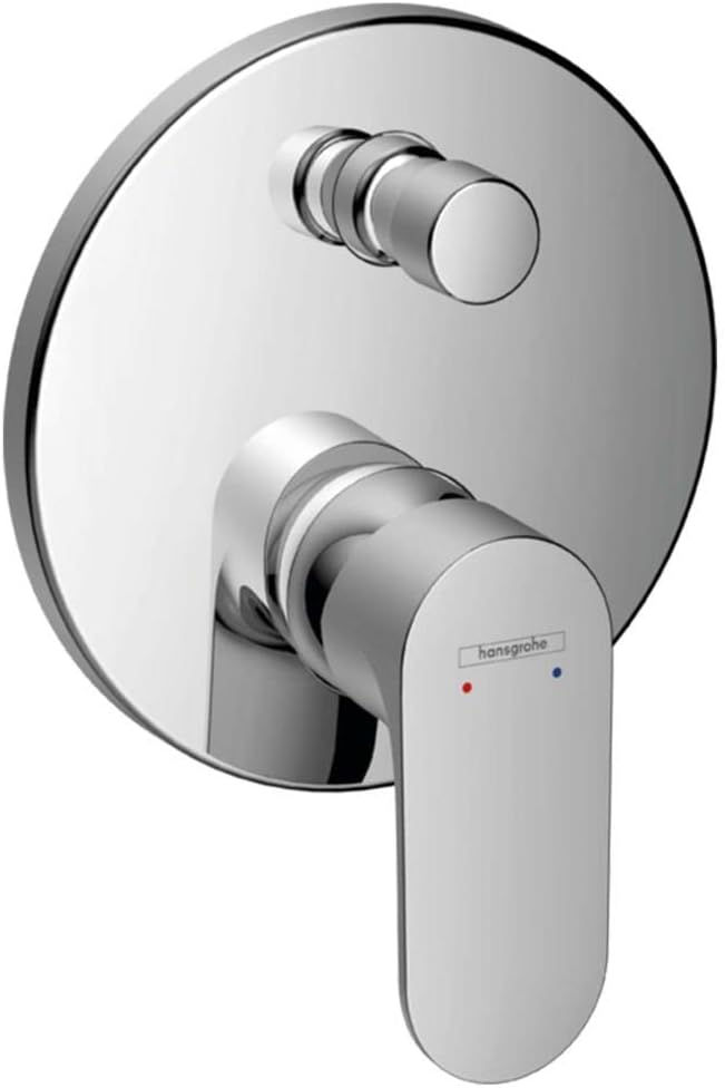 hansgrohe Wannenarmatur Rebris S, Unterputz Badarmatur für 2 Funktionen, Chrom Chrom Wanne, Chrom Wa