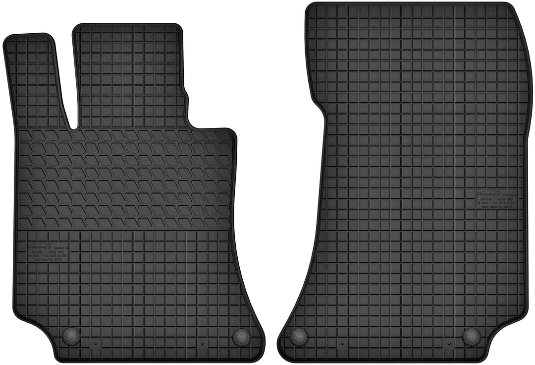 Motohobby Vorne Gummi Fussmatten Gummimatten Satz für Mercedes E W212 (2009-2017)