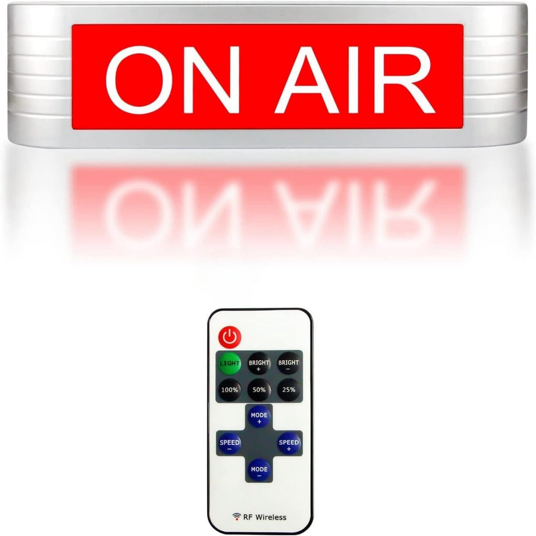 On Air Light Sign Aufnahme Studio Warnschild (Professionelles Studio, Radiosender Podcast, Aufnahmem