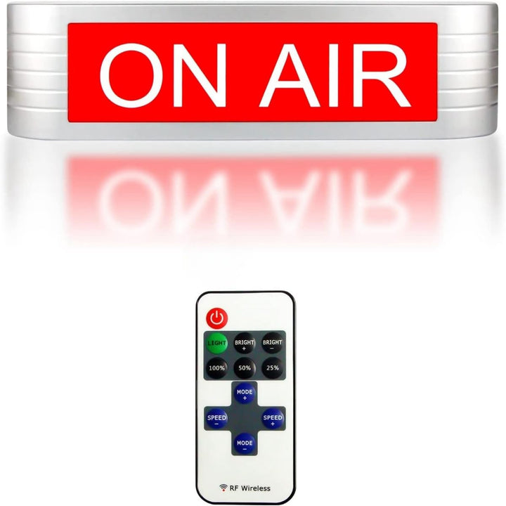 On Air Light Sign Aufnahme Studio Warnschild (Professionelles Studio, Radiosender Podcast, Aufnahmem