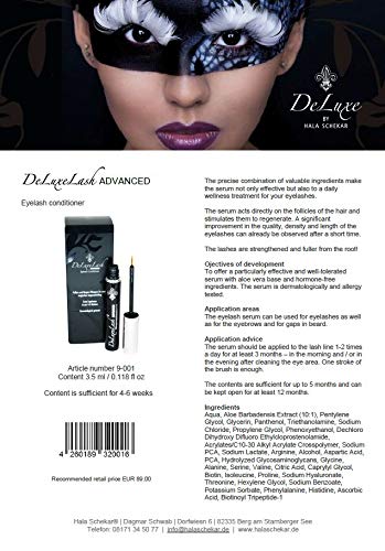 ADVANCED 3,5ml Wimpern-Serum Wachstum hormonfrei für längere, vollere und dichtere Wimpern und Augen