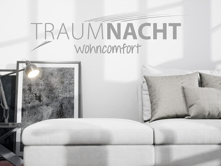Traumnacht bequemer und moderner Fusshocker mit Holzfüssen in grün (Samt), Öko-Tex Zertifiziert, pro