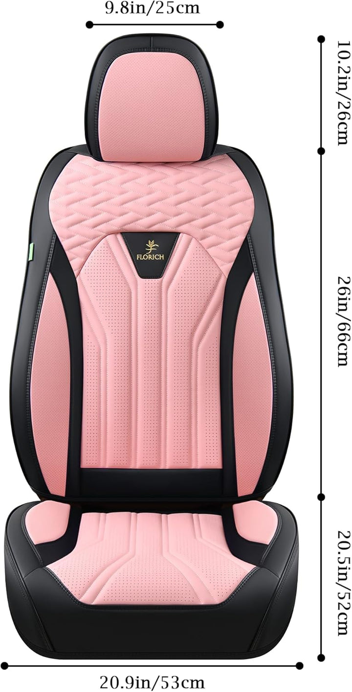 FLORICH Autositzbezüge Kunstleder, Vorder- und Rücksitzbezüge, 5 Stück, komplettes Set, universell p