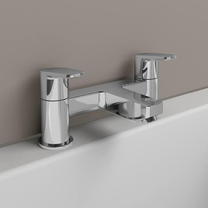 Ideal Standard BC694AA Cerafine D Badewanneneinlauf, Chrome, Dual Control Bath Filler, Dual Control