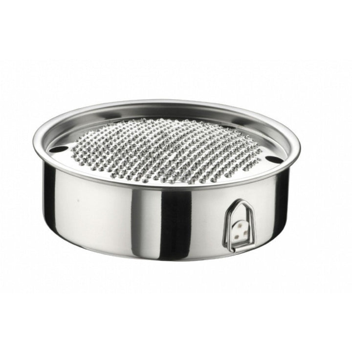 Edelstahl Profi Käsereibe mit Unterteil 20 cm Ø von "Pinti Inox"