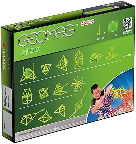 Geomag, Classic Glow 330, Magnetkonstruktionen und Lernspiele, 3 Jahre to 99 Jahre, 40-teilig 40 Stü
