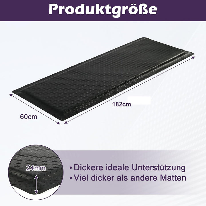 bimiti Anti Ermüdungsmatte für Steharbeitsplätze, Ergonomische Arbeitsplatzmatte für gesundes, 60 x