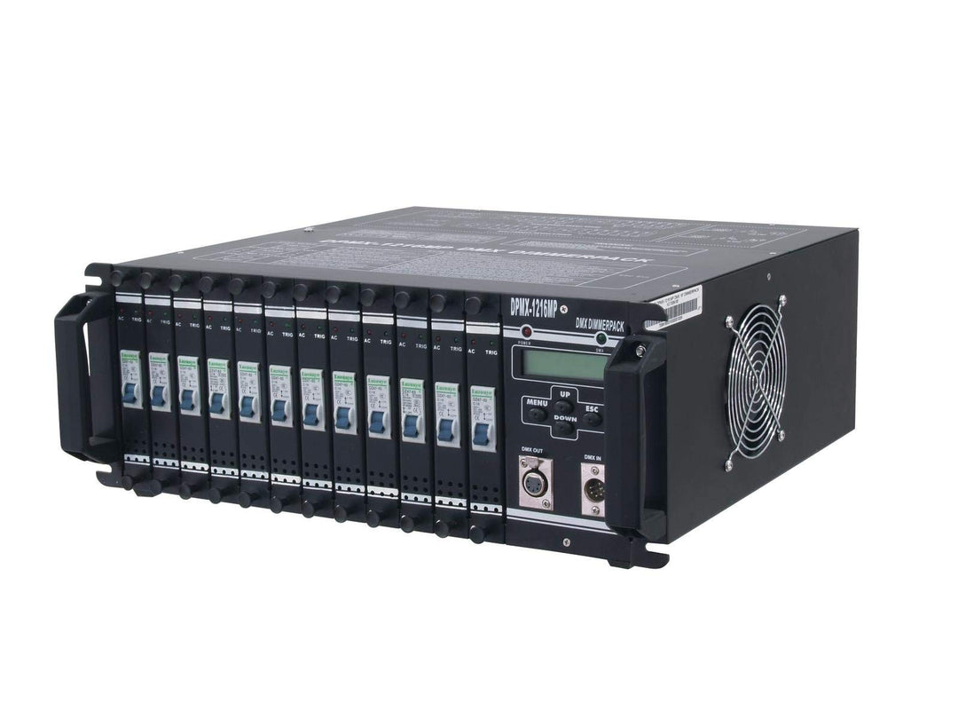 EUROLITE DPMX-1216 MP DMX Dimmerpack | 12 x 16-A-Dimmer, servicefreundliche Module, zwei 16-pol.-Mul