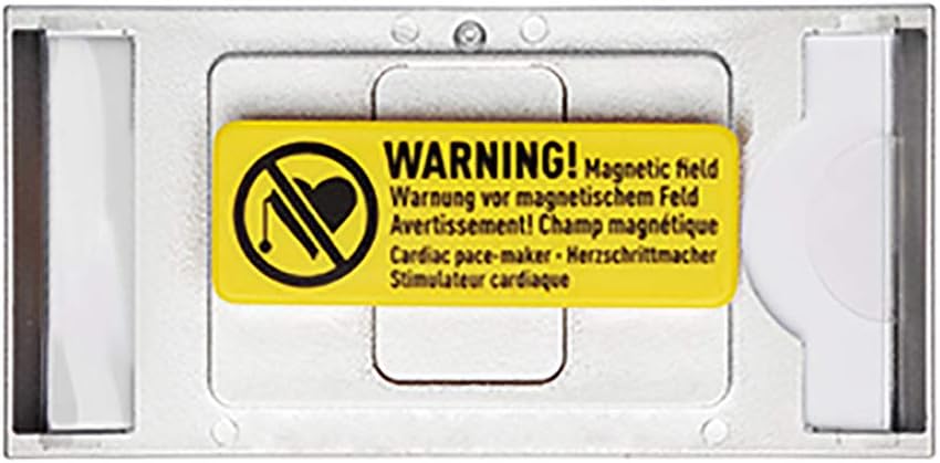 Durable Namensschild Classic mit Magnet, 34 x 74 mm, 10 Stück, silber, 854223, 34 x 74 mm