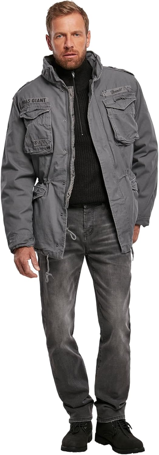 Brandit M65 Giant Männer Winterjacke woodland Basics M charcoal grey, M charcoal grey