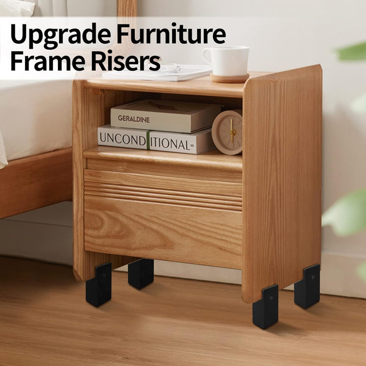 RCHYFEED Betterhöhung 4 Zoll Verstellbarer Schraubklemme, Möbelerhöhung 10cm passend für Fussstärke