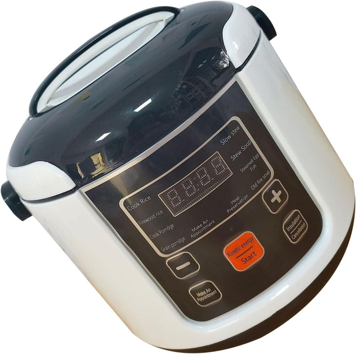 Dpofirs 2L Mini-Reiskocher, Antihaft-Topf, 2-4 Personen, Touch-Taste, Warmhaltefunktion, Kompakt und