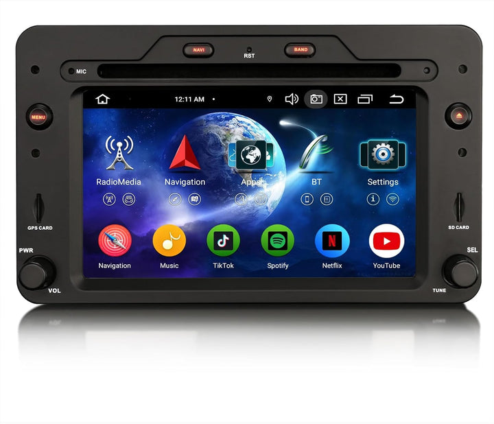 Erisin 8-Kern 4GB RAM+64GB ROM Android 12.0 Autoradio Mit GPS Navi für Alfa Romeo 159 Sportwagon Bre