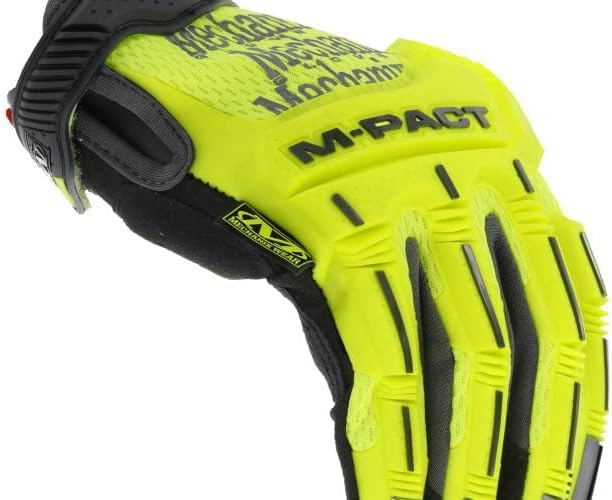 Mechanix Wear: Hi-Viz M-Pact Arbeitshandschuhe – Berührungsfähig, Aufprallschutz, absorbiert Vibrati