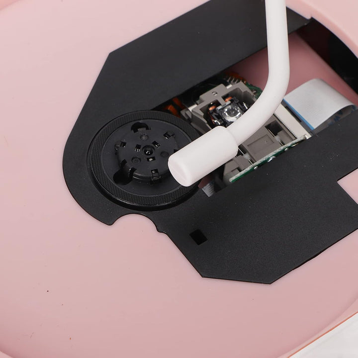 Multifunktions Rosa Retro CD Player, BT5.0 CD Musik Player mit Transparenter Schutzhülle, HiFi Stere