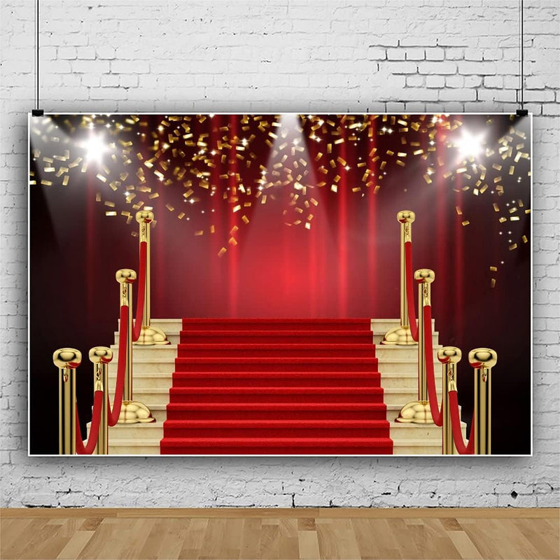 Renaiss 2.7x1.8m Roter Teppich Mit Spotlight Podium Event Fotografie Hintergrund Kinder Erwachsene Z