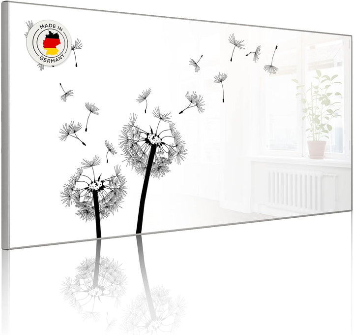banjado Magnettafel Metall 78 x 37cm - beschreibbare Magnettafel - Metall Pinnwand als Memoboard - M