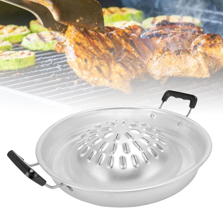 Thai Korean BBQ Grill Pfanne, 2 in 1 Sogar Heizung Heisstopf Grill Holzkohlewanne Eisen Grillschale
