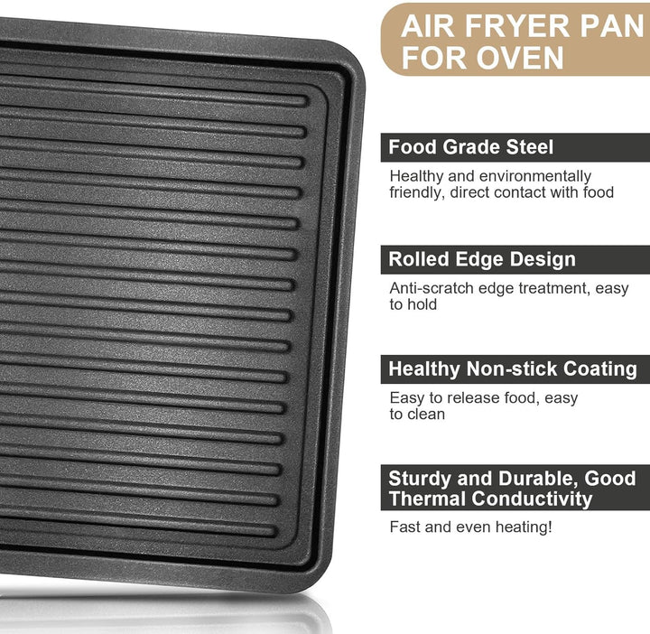 Air Fryer Ersatzteile für Breville Halo Flexi Luftfritteuse, 30,5 x 24,9 x 2,5 cm, Stahl-Luftfritteu