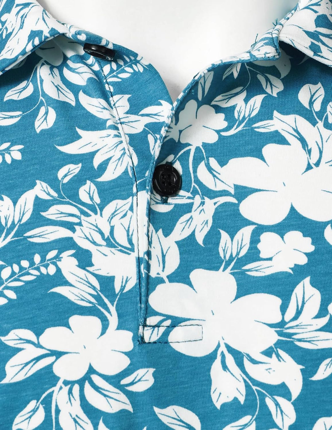 JOGAL Herren Golf Poloshirts Kurzarm Floral Sommer Freizeithemd Regular Fit Sport Outdoor Polo Tshir