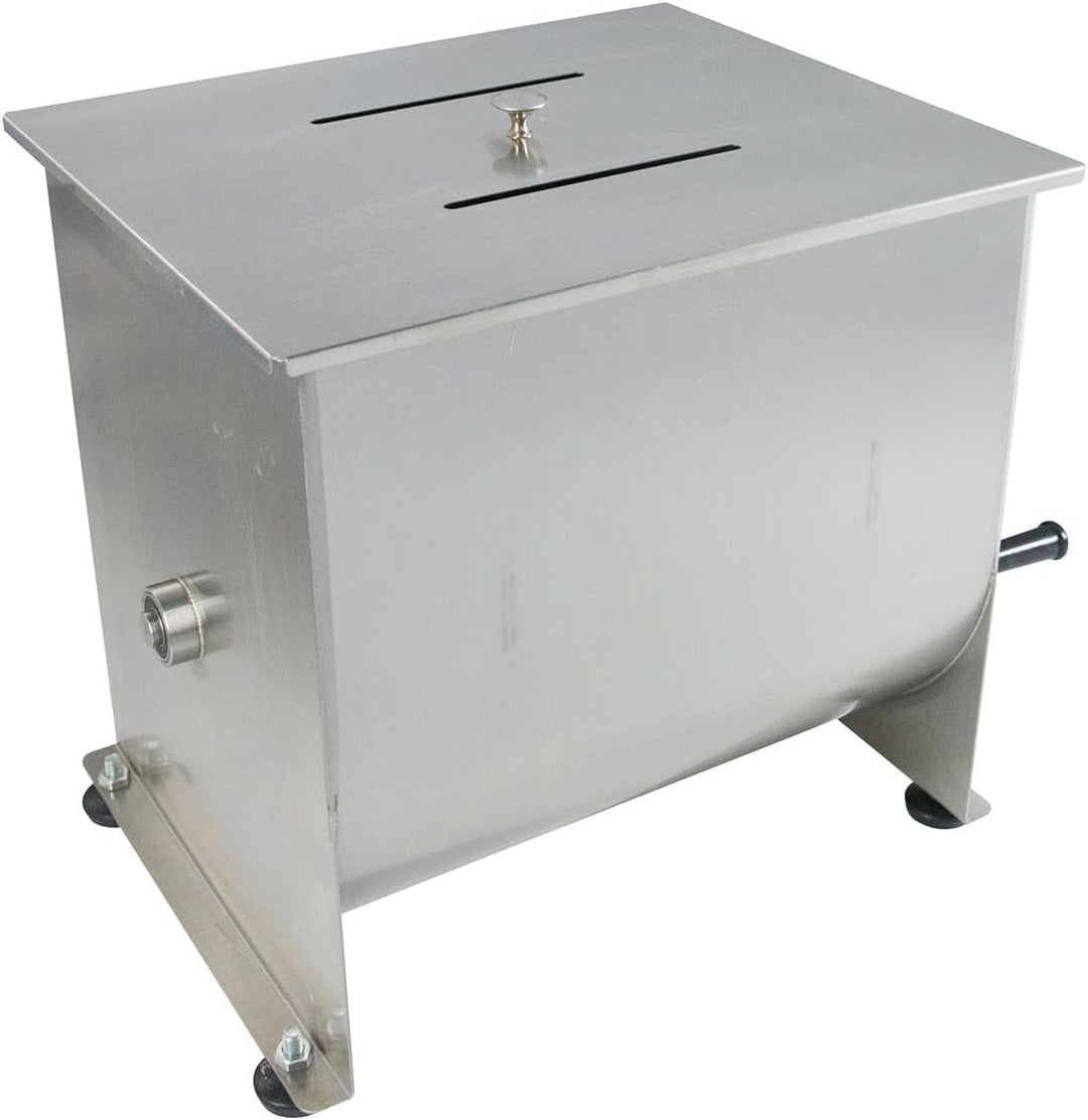 Allpax Fleischmischer 20 Liter aus Edelstahl - manuell (Handkurbel) - Mischkapazität: 13-16 kg