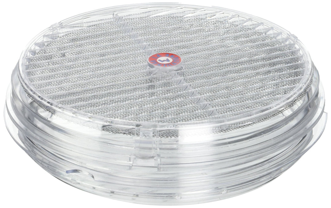 La Ventilazione TVR200-Y Paar runde Grills für Glas, durchsichtig, ø 220 mm ø 220 mm Mit Netz, ø 220