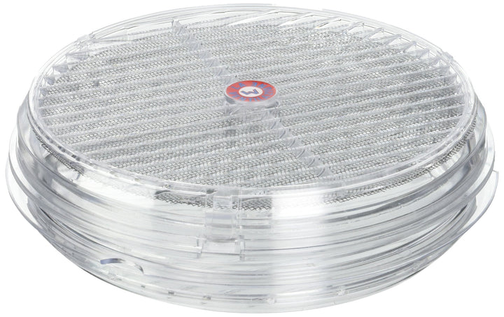 La Ventilazione TVR200-Y Paar runde Grills für Glas, durchsichtig, ø 220 mm ø 220 mm Mit Netz, ø 220