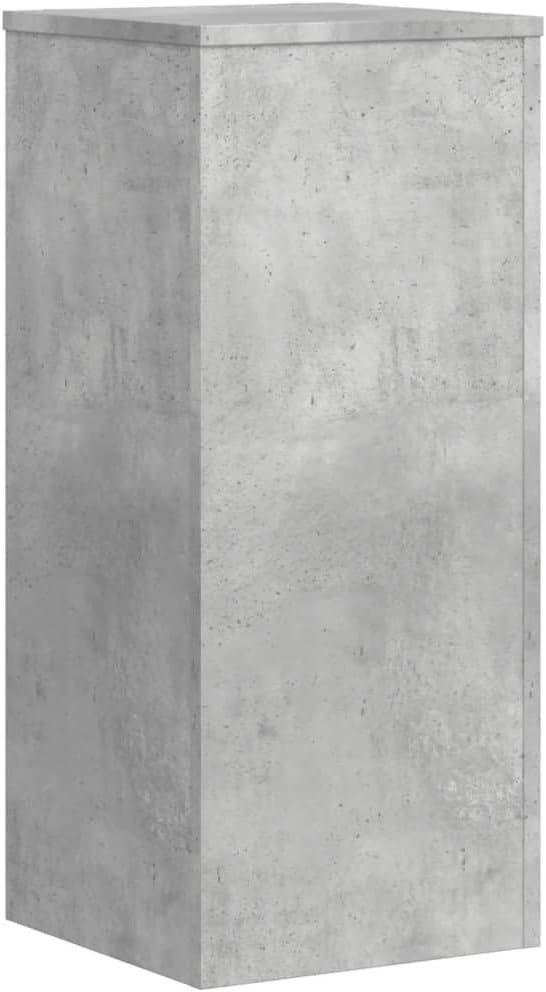 Pflanzenständer, 2 Stück, Holz, Grau, Beton, 30 x 30 x 70 cm, hohles Regal, hochfest, kann mit Sand