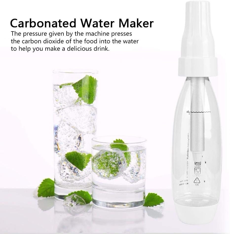 1000ML Sprudelwasserbereiter, tragbarer Griff Seifenblasen-Soda-Maschine Hausgemachte Kohlensäure-Ge