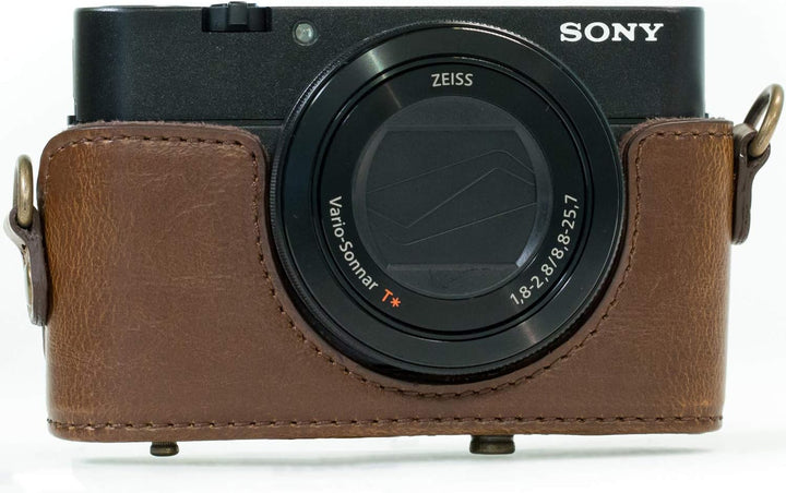 MegaGear MG589 Sony Cyber-shot DSC-RX100 VI, DSC-RX100 V, DSC-RX100 IV Ever Ready Leder Kameratasche