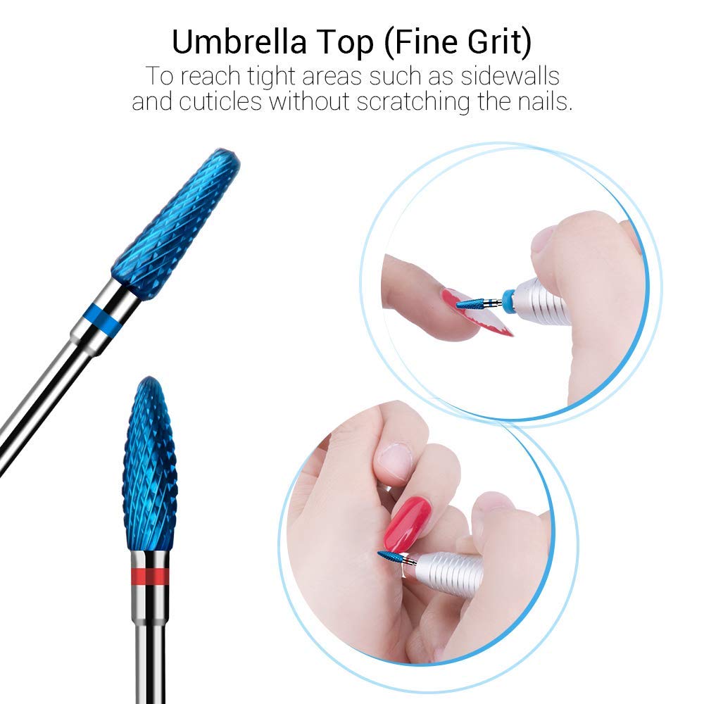 MelodySusie 7x Premium Wolframcarbid Hartmetall Bits Set Professioneller Schleifkörper Schleifkopf N