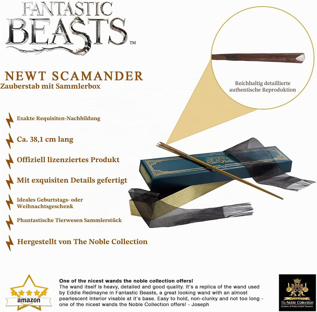 The Noble Collection Noble Collection The NN5622 Der Zauberstab des Newt Scamander mit Collector&