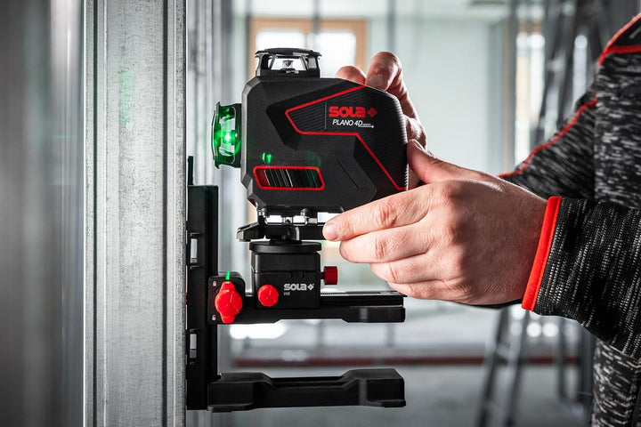 SOLA PLANO 4D GREEN Kreuzlinienlaser, 4 x 360° Linienlaser - Laser Messgerät mit Real Green Technolo