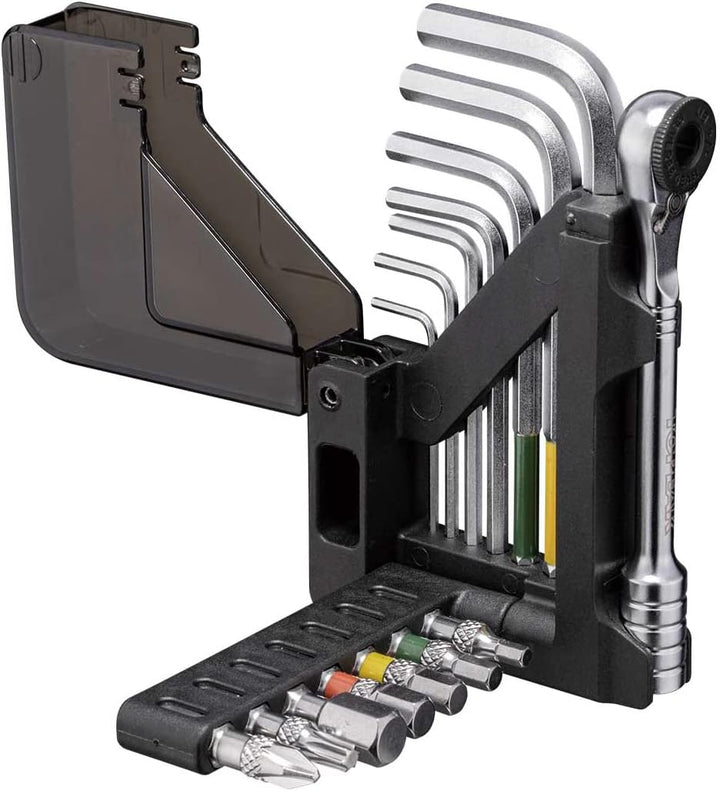 Topeak Unisex – Erwachsene Omni Toolcard Miniwerkzeuge, Schwarz-Silber, 10,1cm